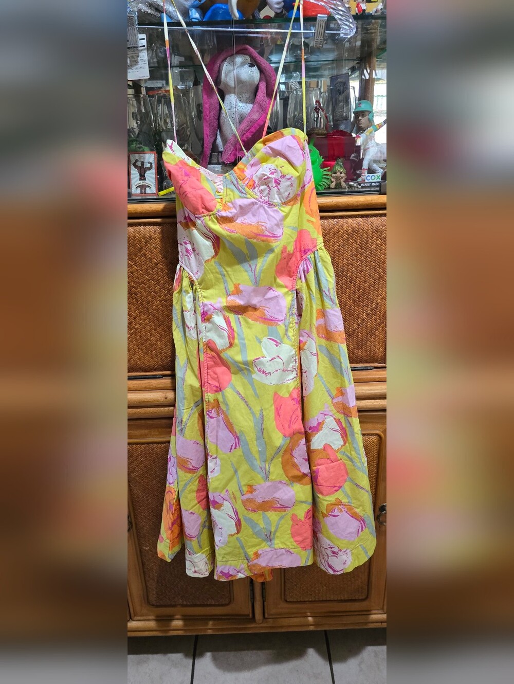 FREE PEOPLE CHERISH PRINTED MIDI DRESS - Picture 6 of 8